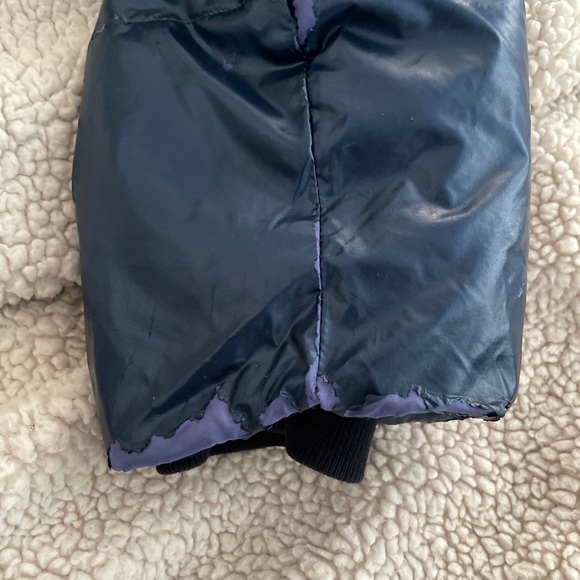 Abercrombie Kids Puffer Sherpa Lined Coat- Blue- Size 13/14 - Picture 10 of 17